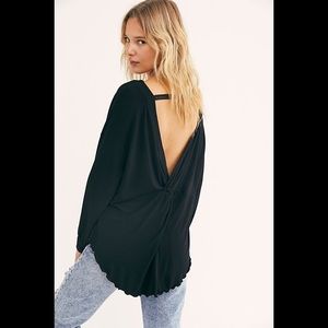 Shimmy Shake V-Back Lettuce Edge Knit Top
